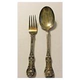 https://www.ebay.com/itm/124835396012	ME1008 STERLING SILVER TIFFANY & CO. UTENSILS FORK & SPOON