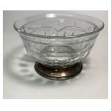 https://www.ebay.com/itm/124835396059	ME1033 CLEAR GLASS BOWL WITH STERLING SILVER BASE