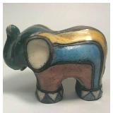 https://www.ebay.com/itm/114918154982	ME7001 South African Raku Pottery Elephant Figurine (dark gree