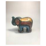 https://www.ebay.com/itm/114918154935	ME7002 South African Raku Pottery Elephant Figurine (dark gree