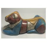 https://www.ebay.com/itm/114918154985	ME7012 South African Raku Pottery Lioness Figurine
