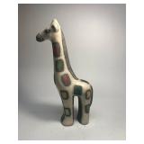 https://www.ebay.com/itm/114918154998	ME7016 South African Raku Pottery Giraffe Figurine (small)