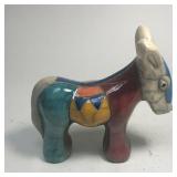 https://www.ebay.com/itm/114918154981	ME7017 South African Raku Pottery Donkey Figurine