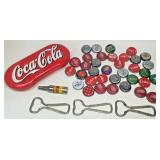https://www.ebay.com/itm/114820626427	TM0027 COCA COLA LOT OF ASSORTED BOTTLE CAPS, BOTTLE OPENERS A