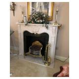 https://www.ebay.com/itm/124856491098	KG0039 Vintage White Faux Fireplace Mantel Local Pickup
