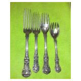 https://www.ebay.com/itm/124815126203	ME3082 USED TIFFANY & CO. LOT OF FOUR STERLING SILVER FORKS KI