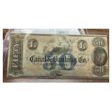 https://www.ebay.com/itm/124917827990	LRM8321 - Canal & Banking Co Note New Orleans Fifty Dollars	Au