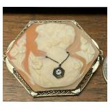 https://www.ebay.com/itm/115068650090	LRM4044 14KT 585 White Gold Cameo Pin - Pendant 	 BIN 	 $249.9