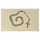 https://www.ebay.com/itm/124977512774	NC338 STERLING SILVER ROSARY WITH WHITE CAT