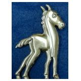 https://www.ebay.com/itm/125036837353	LAN3438 VINTAGE STERLING SILVER HORSE PIN BROOCH ( 5 GRAMS)		B