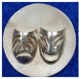 https://www.ebay.com/itm/125036837355	LAN3439 VINTAGE STERLING SILVER COMEDY & TRAGEDY THEATER MASK 
