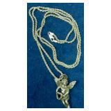 https://www.ebay.com/itm/115128372273	LAN3442 VINTAGE STERLING SILVER 30 INCH ROPE CHAIN NECKLACE WI