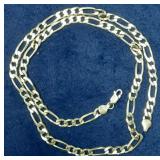 https://www.ebay.com/itm/125036837351	LAN3445 VINTAGE 21 1/2 INCH STERLING SILVER CHAIN NECK ( 21.7 