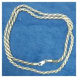 https://www.ebay.com/itm/125036837359	LAN3478 VINTAGE 24 INCH STERLING SILVER ROPE CHAIN NECKLACE (2