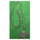 https://www.ebay.com/itm/125077150023	LAN3515 VINTAGE 19 INCH STERLING SILVER ROPE CHAIN & DRAGON FA