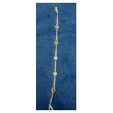 https://www.ebay.com/itm/115132882323	LAN3467 VINTAGE 7 INCH STERLING SILVER & RINESTONE BRACELET (9
