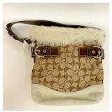 https://www.ebay.com/itm/115150567560	TU1029 COACH PURSE SMALL SHOULDER BAG WITH FUR TRIM NEW WITH T