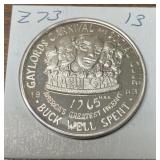 https://www.ebay.com/itm/115188158850	GAYLORDS 1965 .999 Fine Silver Theme New Orleans Mardi Gras Th
