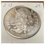 https://www.ebay.com/itm/115197654218	Vikings of Tyra  1974 .999 Fine Silver New Orleans Mardi Gras 