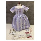 https://www.ebay.com/itm/125106702412	HS1026 AMERICAN GIRL DOLL FELICITY LILAC PURPLE GOWN WITH ACCE