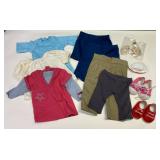 https://www.ebay.com/itm/125106702416	HS1031 AMERICAN GIRL DOLL LOT OF CLOTHES 3 TOPS, 4 BOTTOMS 2 P