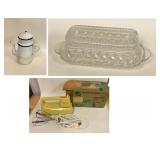 https://www.ebay.com/itm/115142022402	GE6009 Vintage Kitchen Lot - Coffee Pot/Butter Dish Local Pick