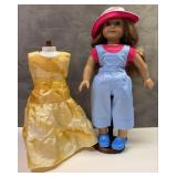 https://www.ebay.com/itm/125045275925	HS1004 AMERICAN GIRL DOLL "JUST LIKE YOU" WITH 2 OUTFITS AND A