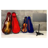 https://www.ebay.com/itm/125188630594	HS1006 DOLL SIZE MUSIC STAND, 2 SONG BOOKS AND 2 VIOLINS, ONE 