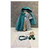 https://www.ebay.com/itm/125188630608	HS1011 AMERICAN GIRL DOLL FLORAL DRESS, CAPE, SHIFT, HEADBAND 
