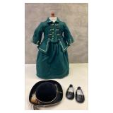 https://www.ebay.com/itm/125188630581	HS1017 AMERICAN GIRL DOLL GREEN RIDING DRESS WITH HAT AND SHOE