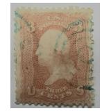 https://www.ebay.com/itm/115297943277	LAN3555 USA POSTAGE STAMP USED 1861- 62  GEORGE WASHINGTON 3 C