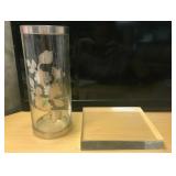 https://www.ebay.com/itm/125226971757	CC5214 Clear Lot of Grass Floral Vase and Acrylics Pedestal LO