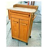 https://www.ebay.com/itm/115331841694	ZL7002 Wooden Butcher Block Rolling Cart LOCAL PICKUP		Auction