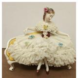 https://www.ebay.com/itm/115379240810	JK3004 VINTAGE 5.5 INCH Volkstedt GERMAN Porcelain LADY SITTIN