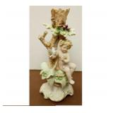 https://www.ebay.com/itm/115365132579	JK3019 VINTAGE 8 INCH GERMAN BOY IN TREE WITH BIRD FIGURINE dr