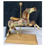 https://www.ebay.com/itm/115384641410	LB1008 COLLECTIBLE CAROUSEL HORSE BLONDE & BROWN W TAN SADDLE,