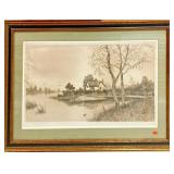 https://www.ebay.com/itm/125316379295	PO1002 FRAMED ART ETCHING BY Ernest Christian Rost "HOME BY TH