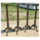 https://www.ebay.com/itm/115394664252	JF7005 4 Tall Barkley Twist 1800s Ornate Wooden Pedestals LOCA