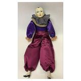 https://www.ebay.com/itm/125331204587	LB1041 VENETIAN HARLEQUIN DOLL WITH PORCELAIN HEAD, HANDS & FE
