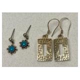 https://www.ebay.com/itm/125343540144	LB1056 STERLING SILVER DANGLE EARRINGS, 2 PAIR 		BIN	 $19.99 