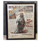 https://www.ebay.com/itm/125384193629	PO1008 FRAMED REX PROCLAMATION 1978 NEW ORLEANS MARDI GRAS