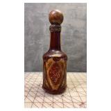https://www.ebay.com/itm/125384193632	PO1010 VINTAGE PAINTED BOTTLE WITH LEATHER AND TOPPER, MADE IN