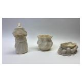 https://www.ebay.com/itm/115439419435	PO1016 BELLEEK LOT OF VINTAGE POTTERY ANGEL POUR CUP, VASE AND