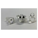 https://www.ebay.com/itm/115439419437	PO1017 SWAROVSKI CRYSTAL GLASS ANIMAL LOT FROG, DUCK AND FISH