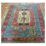 https://www.ebay.com/itm/125522712821	JK1014 VINTAGE Caucasian Karachop Kazak Handwoven Rug 6 