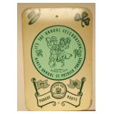 https://www.ebay.com/itm/115534091426	LAN3872 VINTAGE 1979 PAINTED PORCELAIN STEEL ST. PATRICK PARAD