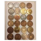 https://www.ebay.com/itm/125526209397	LAN3891 VINTAGE LOT OF 24 BRONZE MARDI-GRAS DOUBLOONS