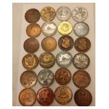 https://www.ebay.com/itm/115536324713	LAN3892 VINTAGE LOT OF 24 BRONZE MARDI-GRAS DOUBLOONS