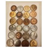 https://www.ebay.com/itm/125526212861	LAN3895 VINTAGE LOT OF 24 BRONZE MARDI-GRAS DOUBLOONS