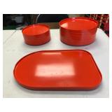 https://www.ebay.com/itm/115534065306	PO7003 Vintage Massimo Vignelli Heller Orange Plate Set Made i